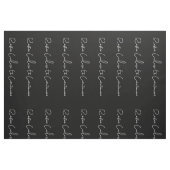 zwart wit Frans script kalm houden en doorgaan Stof (Fat Quarter)