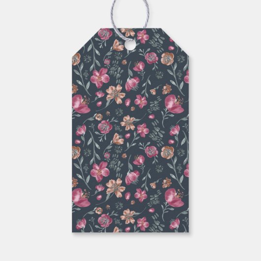 Zwart-wit Franse Bulldog Verjaardag Dank u Cadeaulabel (Achterkant)