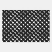 Zwart-wit Franse Bulldogs Inpakpapier Vel (Voorkant 2)