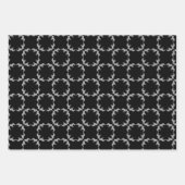 Zwart-wit Franse Bulldogs Inpakpapier Vel (Voorkant 2)