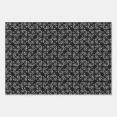 Zwart-wit Franse Bulldogs Inpakpapier Vel (Voorkant)