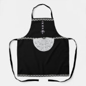 Zwart-wit Franse meid Schort (Voorkant)