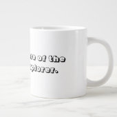 Zwart-wit Frenchie Snore Explorer Grote Koffiekop (Rechts)