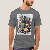 Zwart-wit fruit t-shirt (Voorkant)