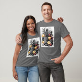 Zwart-wit fruit t-shirt (Unisex)