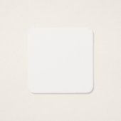 Zwart-wit Funky afgeronde vierkanten Patroon Notit Vierkante Visitekaartjes (Achterkant)