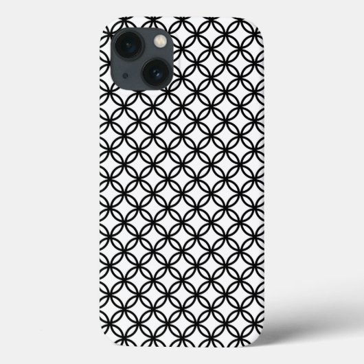 Zwart-wit Funky Pattern Art Phone Case-Mate iPhone Case (Achterkant)