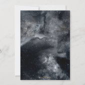 Zwart wit galaxy Nebula Painting (Achterkant)