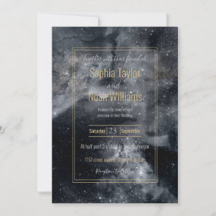 Zwart wit galaxy Nebula Painting