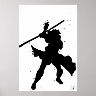 Zwart Wit Gambit Art Print