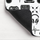 Zwart-wit gamedesign muismat (Hoek)