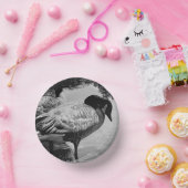 Zwart-wit Ganzen Quiet Moment bij het meer. Papieren Kommen (Feest)