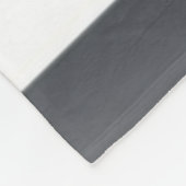 Zwart & Wit Gat Fleece Deken (Hoek)