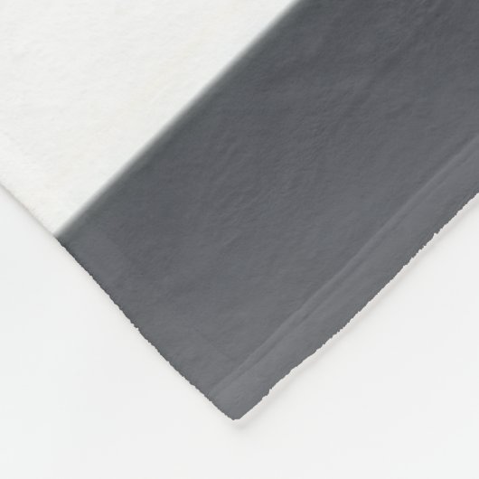 Zwart & Wit Gat Fleece Deken (Hoek)