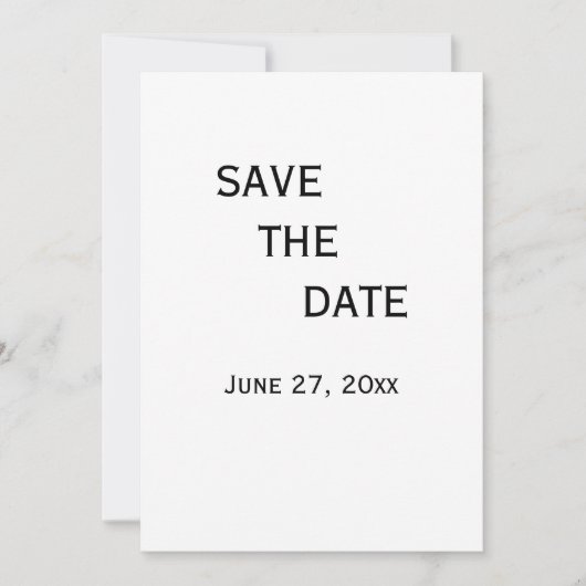 Zwart-wit gay trouwkaart Save The Date Kaart (Voorkant)