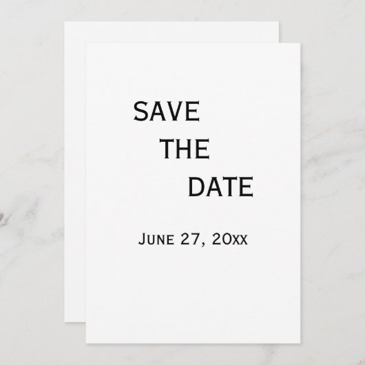 Zwart-wit gay trouwkaart Save The Date Kaart (Voorkant / Achterkant)