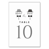 Zwart Wit Gay Wedding Kaart (Achterkant)