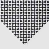 Zwart-wit gebarsten kaartpatroon tissuepapier (Detail)