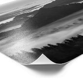 Zwart-wit geblazen foto afdruk (Hoek)