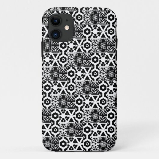 Zwart wit geblazen patroon Case-Mate iPhone case (Achterkant)