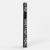 Zwart wit geblazen patroon Case-Mate iPhone case (Achterkant/rechts)
