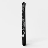 Zwart-wit geblindeerd gebandatuurpatroon Case-Mate iPhone case (Achterkant/links)