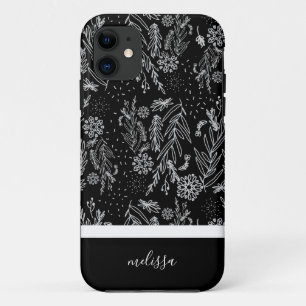 Zwart-wit geblindeerd gebandatuurpatroon Case-Mate iPhone case