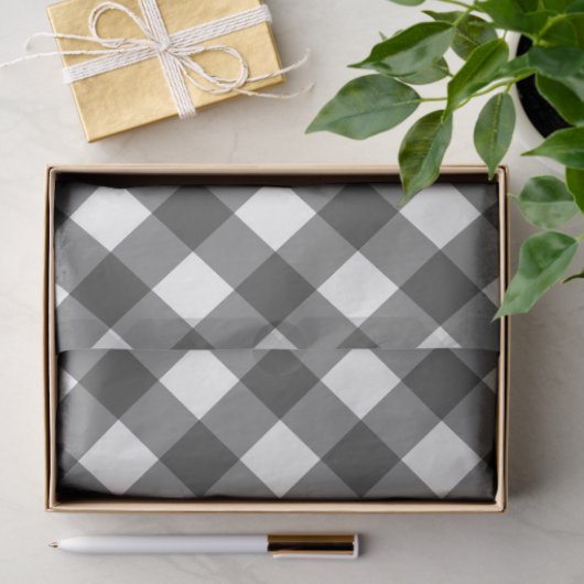 Zwart-wit geblokt papier (Geschenk)