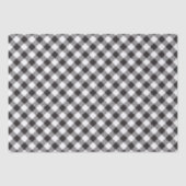 Zwart-wit geblokte Buffalo Plaid Tissuepapier (Voorkant)