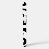 Zwart-wit gebogen lijnen Case-Mate iPhone case (Achterkant / Links)