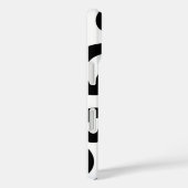 Zwart-wit gebogen lijnen Case-Mate iPhone case (Achterkant / Rechts)