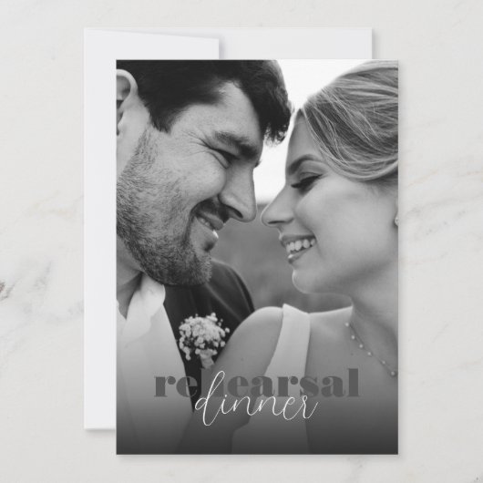 Zwart-wit, gebold rehearings voor script, inwendig kaart (Voorkant)