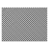 Zwart-wit geborduurd toetsenbordpatroon tafelkleed (Voorkant (Horizontaal))