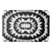 Zwart-wit geborsteld badmat (Voorkant)