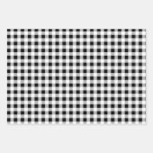 Zwart wit gebundeld buffel gemengde patroon contro inpakpapier vel (Voorkant 2)