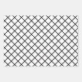 Zwart wit gebundeld buffel gemengde patroon contro inpakpapier vel (Voorkant)