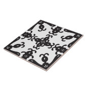 Zwart-wit gebundelde keuken/Bathroom-tegel Tegeltje (Zijkant)