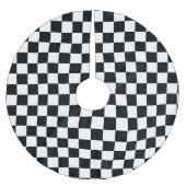 Zwart-wit gecheckt - kerstboomrok kerstboom rok (Voorkant)