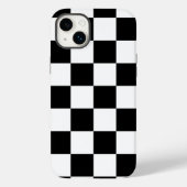 Zwart-wit gecheckt patroon Case-Mate iPhone case (Achterkant)
