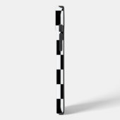 Zwart-wit gecheckt patroon Case-Mate iPhone case (Achterkant / Links)