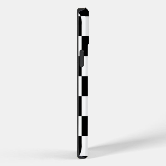 Zwart-wit gecheckt patroon Case-Mate iPhone case (Achterkant / Rechts)