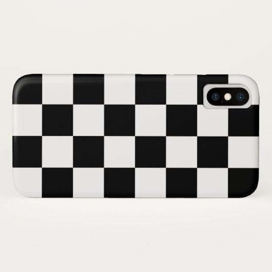 Zwart-wit gecheckt patroon (WB) Case-Mate iPhone Case (Achterkant (horizontaal))