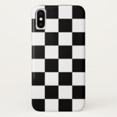 Zwart-wit gecheckt patroon (WB) Case-Mate iPhone Case (Achterkant)