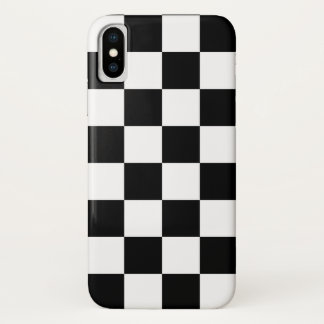Zwart-wit gecheckt patroon (WB) Case-Mate iPhone Case