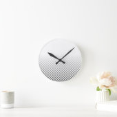 Zwart-wit gecheckte patroonklok ronde klok (Huis)