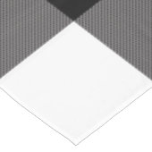 Zwart-wit gecheckte vierkantjes buffelplaat tafelkleed (Gekanteld)