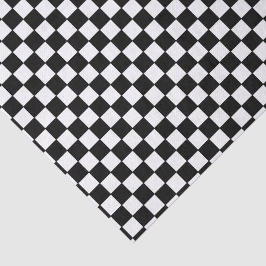 Zwart-wit gecheckte vlag racen tissuepapier (Detail)