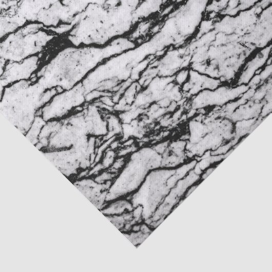Zwart-wit, gecompliceerd marmer stonpatroon tissuepapier (Detail)