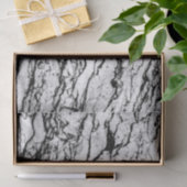 Zwart-wit, gecompliceerd marmer stonpatroon tissuepapier (Geschenk)