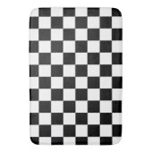 Zwart-wit gecontroleerd badmat (Voorkant Verticaal)